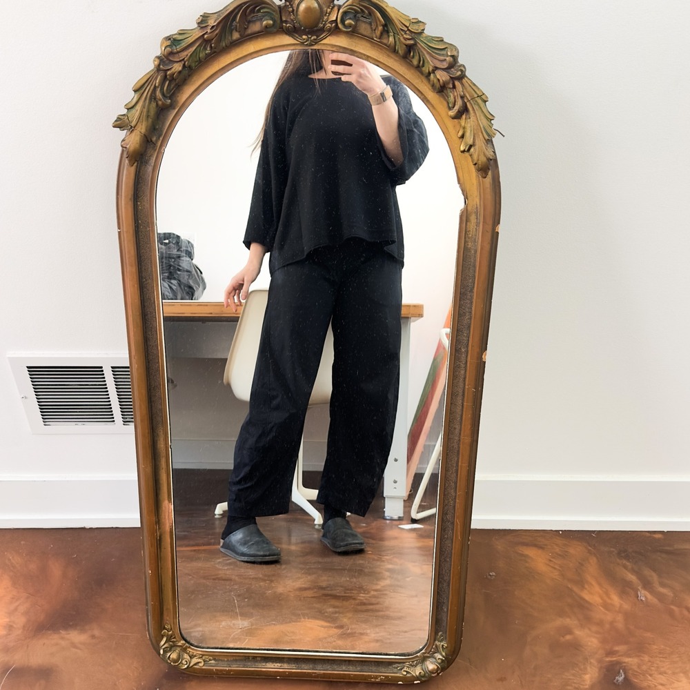 Pure‎ Jill Cotton Cashmere Knit Top Black Oversized Boxy Minimalist Sweater S - Picture 8 of 9